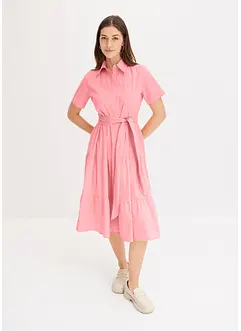 Blusenkleid aus elastischem Baumwoll-Mix, bonprix