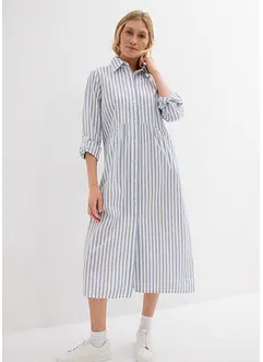 Robe à col chemise, 100% coton, bonprix