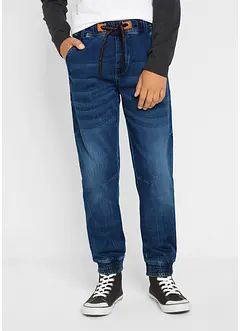 Regular Fit Schlupf-Sweat-Jeans, Tapered, bonprix