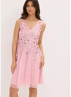 Robe courte à sequins, bonprix