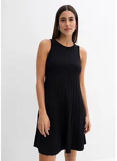Robe trapèze en maille de viscose mélangée, bonprix