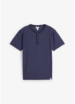 Henleyshirt, aus reiner Baumwolle, Kurzarm, bonprix