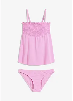 Gesmokter Bandeau-Tankini (2-tlg.Set), bonprix