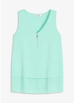 Top mit Zipper aus nachhaltige Viskose, bonprix