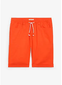 Bermuda à taille élastiquée en lin mélangé, Regular, bonprix
