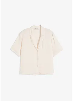 Satin-Bluse mit Reverskragen, bonprix