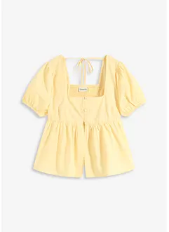 Bluse mit Puffärmeln und Knöpfen, bonprix