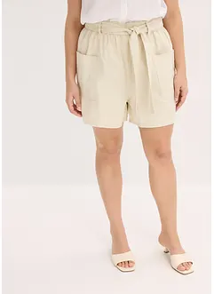 Short en twill avec ceinture à nouer, bonprix