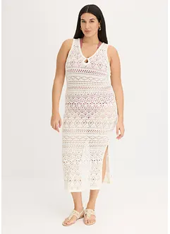 Robe longue aspect crochet, bonprix