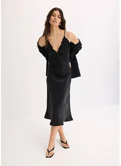 Maxikleid aus fließendem Satin, bonprix