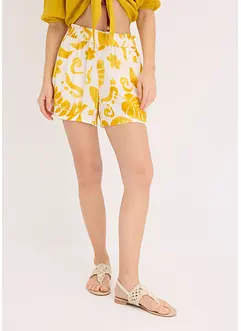 Short imprimé en viscose texturée, bonprix