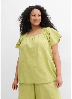 Tunikabluse aus Baumwoll-Seersucker, bonprix