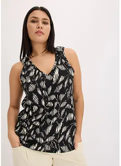 bedrucktes Top aus strukturiertem Jersey, bonprix