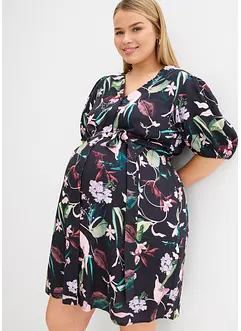 2-in-1 Umstands- und Stillblusenkleid aus fließender Viskose, bonprix