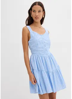 Robe courte et aérienne en lin mélangé, bonprix