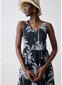 Robe midi en ramie, bonprix