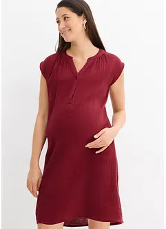 Robe de grossesse/d’allaitement en gaze de coton, bonprix