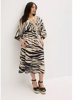 Midikleid  aus fließendem Viskose-Mix, bonprix
