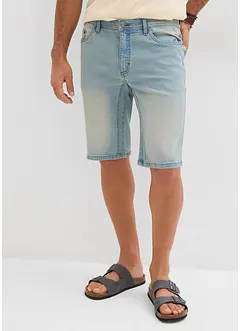 Bermuda en jean extensible avec entrejambe renforcé, Regular, bonprix