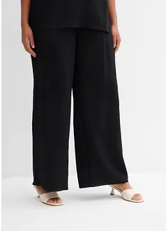 Pantalon en viscose mélangée, effet froissé, bonprix