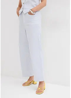 Wide-Leg-Jeans High Waist, cropped, bonprix