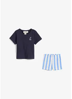 Shirt und kurze Hose aus reiner Bio-Baumwolle (2-tlg.Set), bonprix