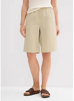 Bermuda en lin et viscose, taille haute, bonprix