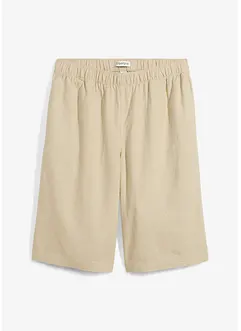 Bermuda en lin et viscose, taille haute, bonprix