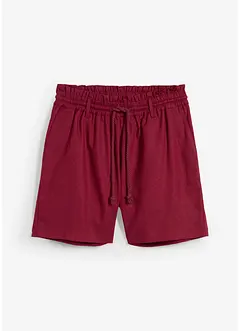 Leinen-Paperbag-Shorts, bonprix