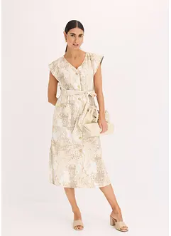 Viskose-Kleid mit Bindeband (2-tlg.Set), bonprix