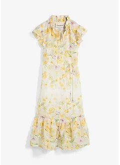 Maxikleid aus Ramie und zartem Blütendruck, bonprix