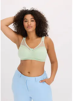 Soutien-gorge coton grand maintien sans armatures, bonprix