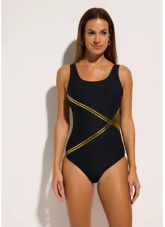 Maillot 1 pièce sculptant, maintien léger, bonprix