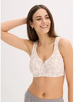 Lot de 2 soutiens-gorge coton sans armatures, bonprix