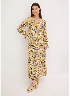 bedrucktes Kaftan-Kleid aus fließender Viskose, bonprix