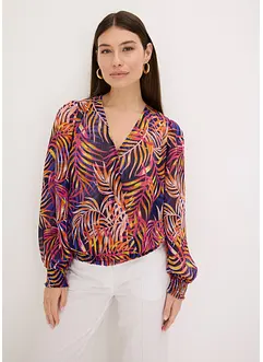 Blouse imprimée en crêpe, bonprix