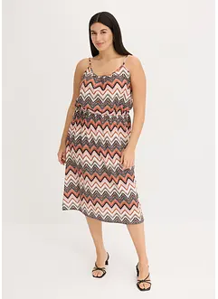 Robe imprimée à fines bretelles, bonprix