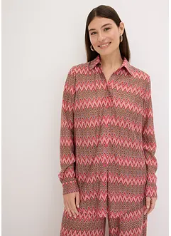 Long chemisier aspect crochet, bonprix