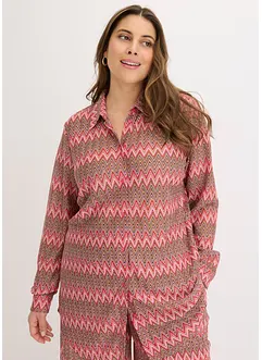 Long chemisier aspect crochet, bonprix