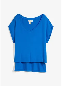 T-shirt fluide oversize en viscose mélangée, bonprix