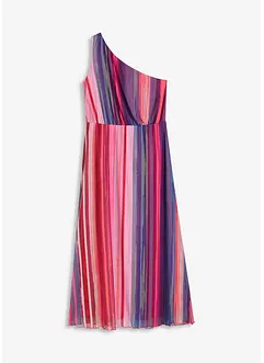 One-Shoulder-Kleid aus softem Mesh, bonprix