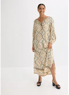bedrucktes Kaftan-Kleid aus fließender Viskose, bonprix