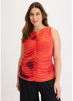 Top en doux mesh imprimé, bonprix