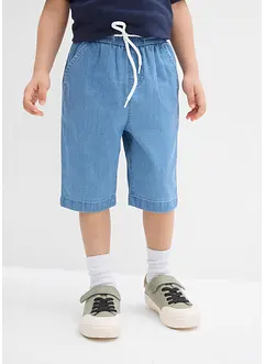 Bermuda en jean Regular à taille élastiquée, bonprix