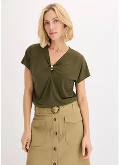T-shirt avec anneau décoratif, bonprix