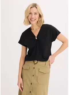 Shirt mit dekorativem Ring, bonprix