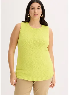 Top en maille coton texturée, bonprix