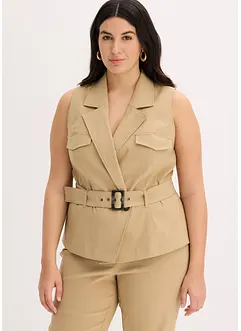 Gilet sans manches avec ceinture, bonprix