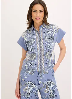 Chemisier en jersey à imprimé paisley, bonprix