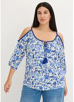 Haut en viscose avec bordure en dentelle, bonprix